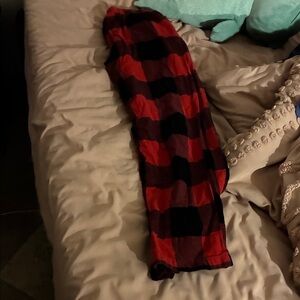 Old Navy Red and Black Checkered Pants